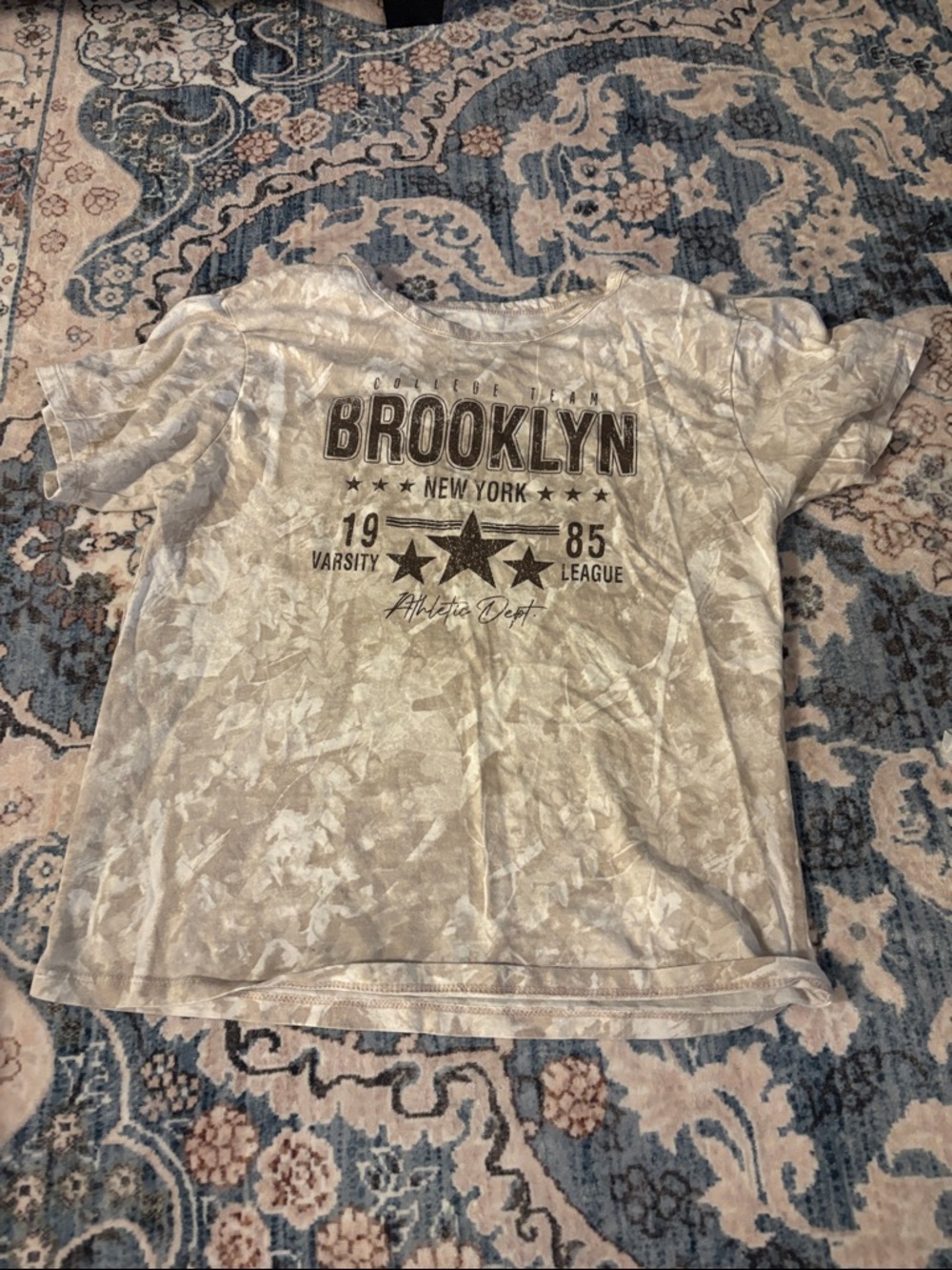 Kids Short Sleeve Brooklyn Graphic Tee - Light Gray